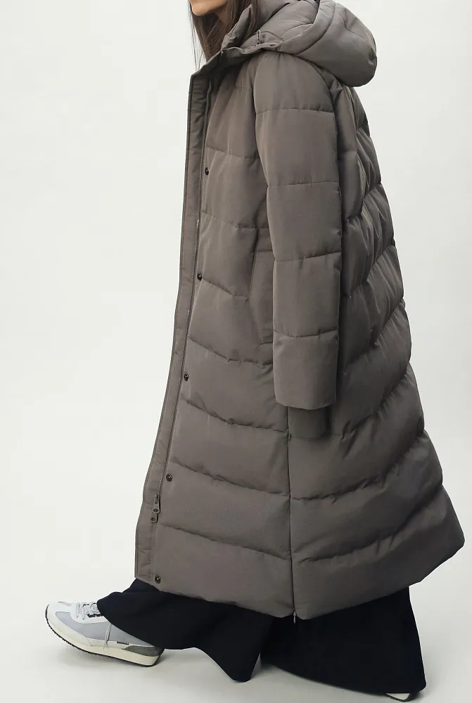 Длинный непромокаемый пуховик ZARA