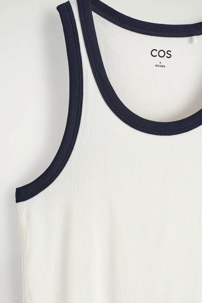 Майка в рубчик COS