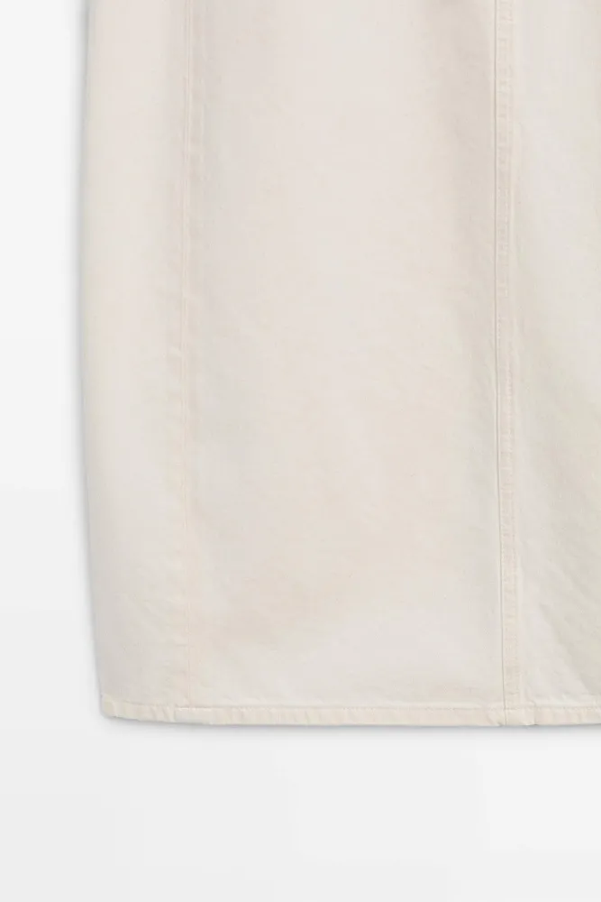Джинсовая юбка миди MASSIMO DUTTI