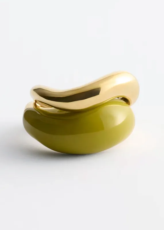 Набор из 2 скульптурных колец & OTHER STORIES Набор из 2 скульптурных колец & OTHER STORIES