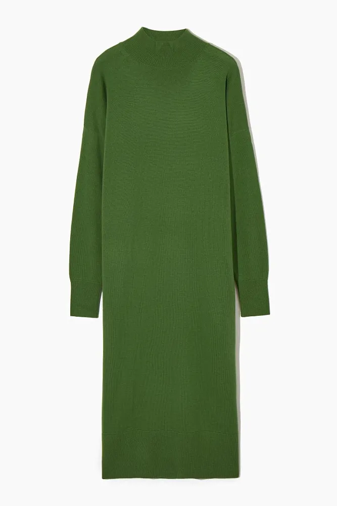 Платье-водолазка из мериносовой шерсти COS