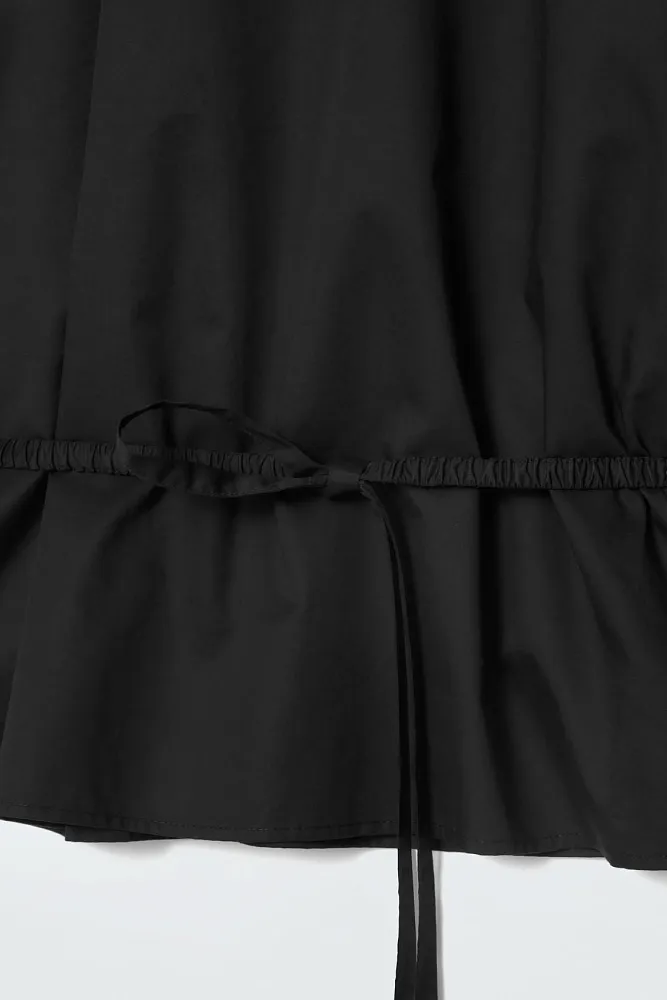 Блуза с поясом и пышными рукавами COS