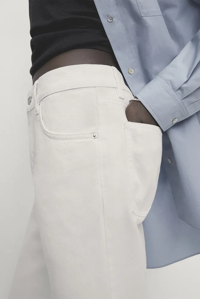 Джинсовые шорты-бермуды MASSIMO DUTTI