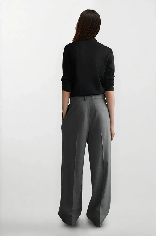 Широкие брюки из твила COS