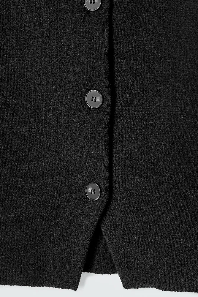 Вязаный хлопковый жилет COS