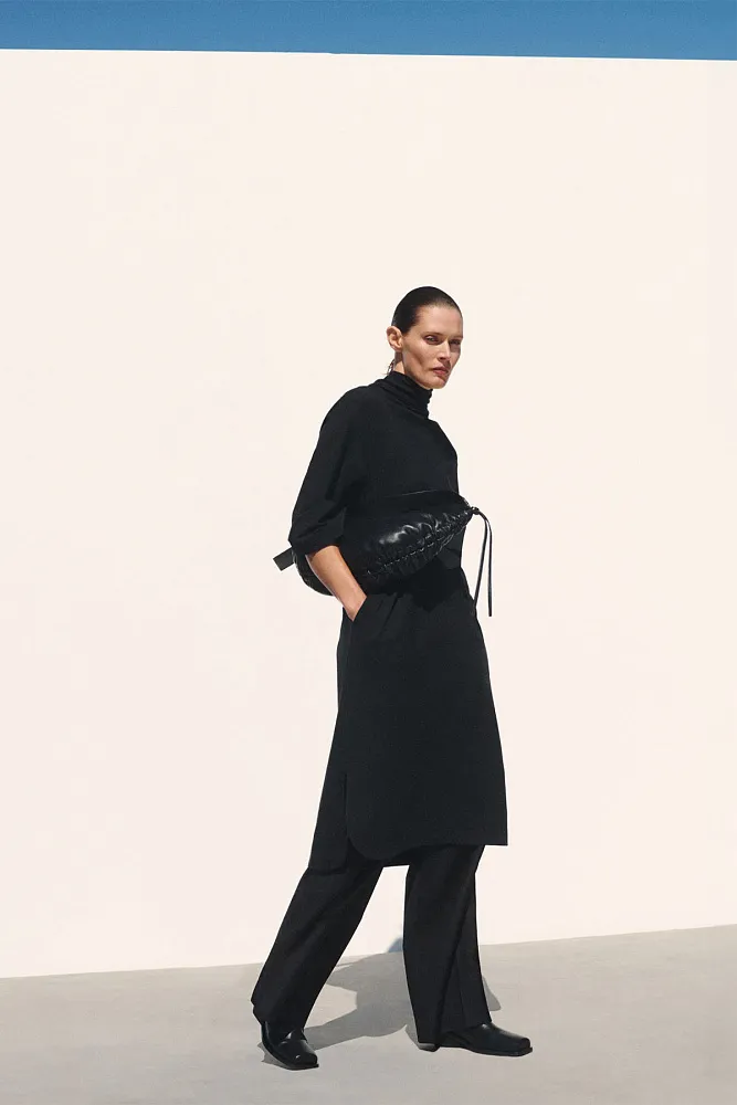 Прямые шерстяные брюки COS