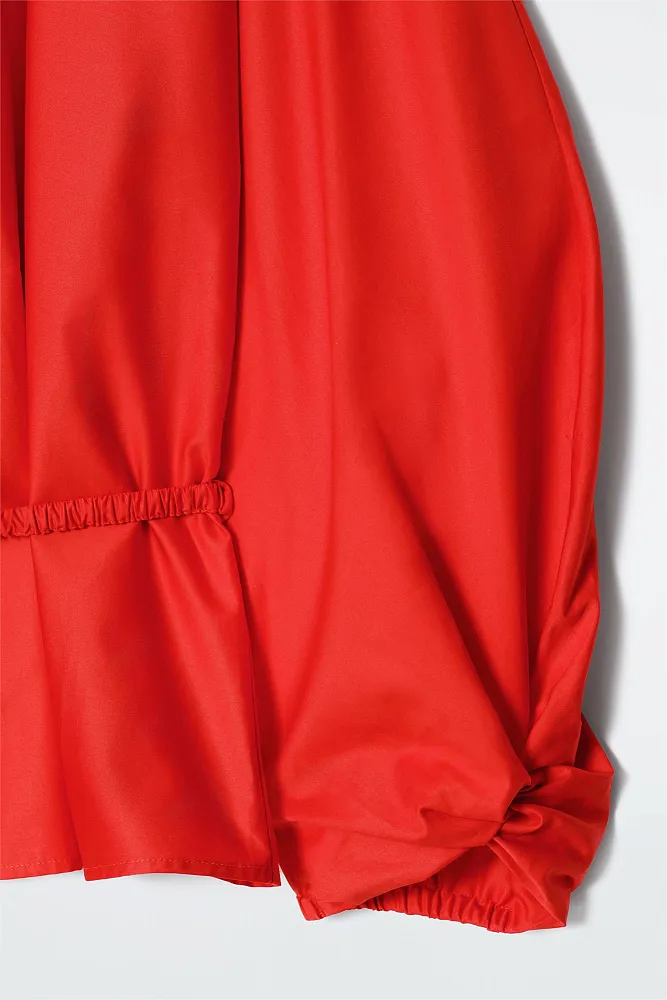 Блуза с баской и кулиской COS