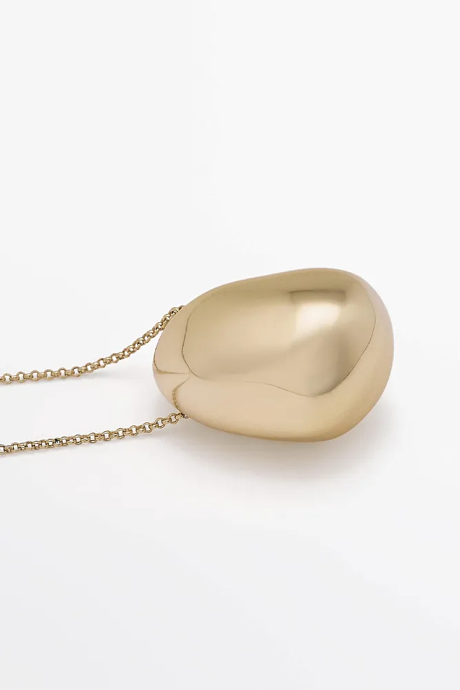 Ожерелье-цепочка с подвеской "Шар" асимметричной формы MASSIMO DUTTI