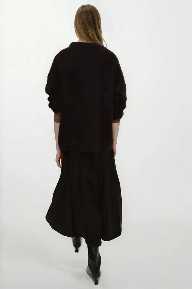 Юбка А-силуэта из атласа H&M