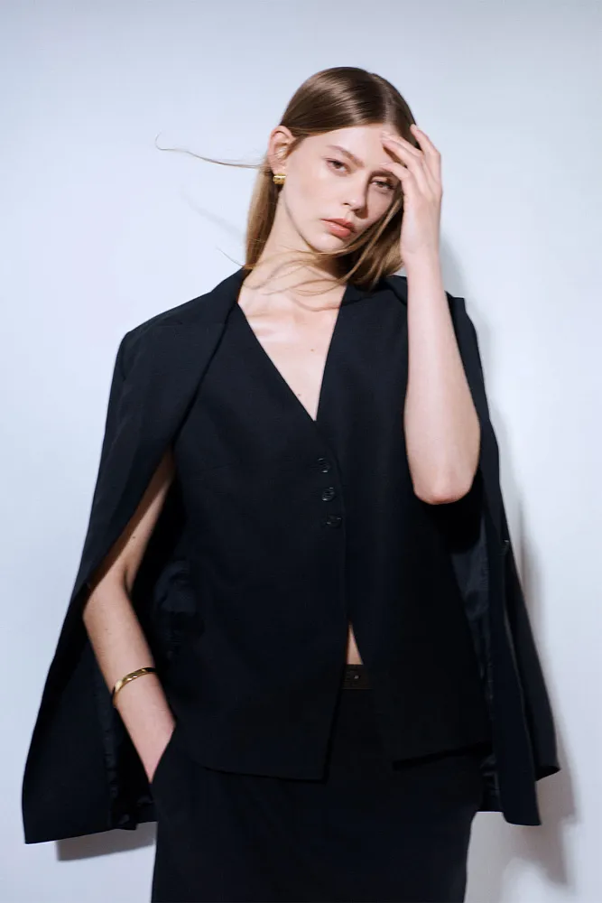 Длинный льняной жилет COS