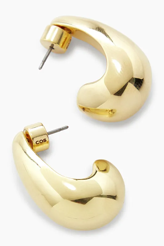 Крупные серьги-капли COS   Крупные серьги-капли COS