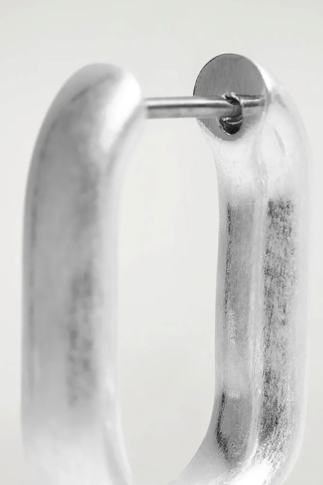 Овальные серьги-кольца COS