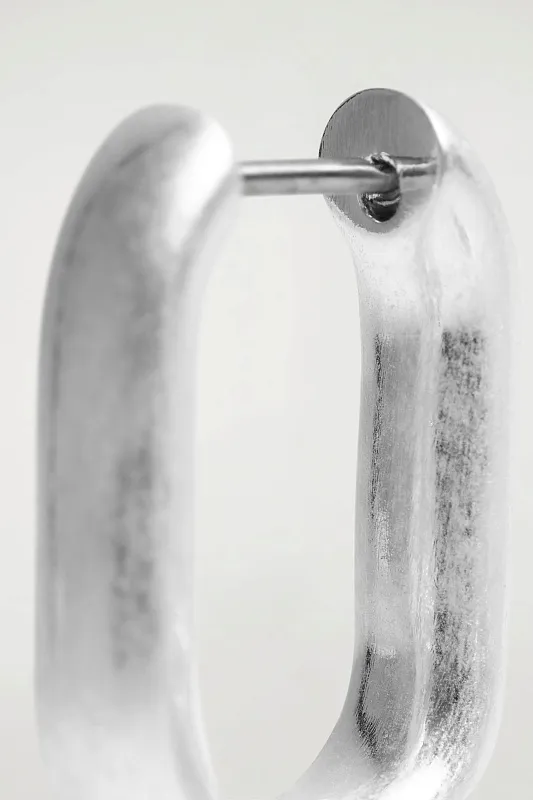 Овальные серьги-кольца COS   Овальные серьги-кольца COS