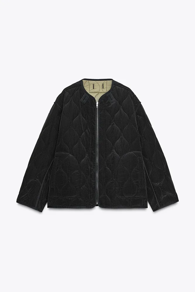 Двусторонняя стеганая куртка ZARA