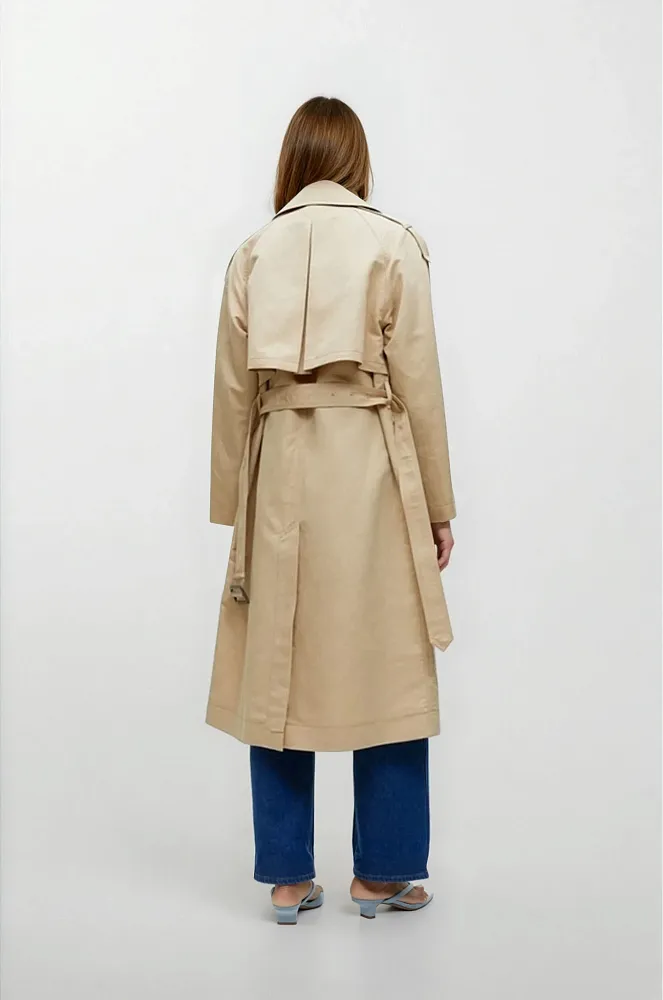 Тренч из льна и хлопка ARKET