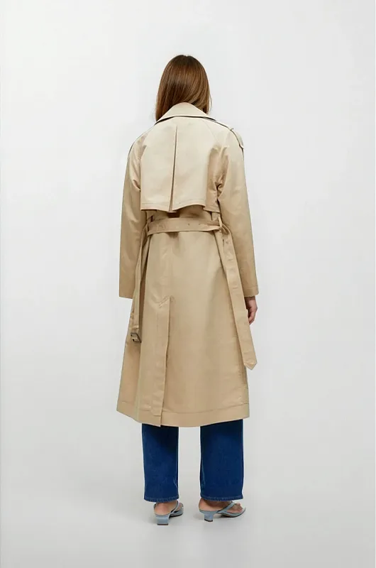 Тренч из льна и хлопка ARKET Тренч из льна и хлопка ARKET