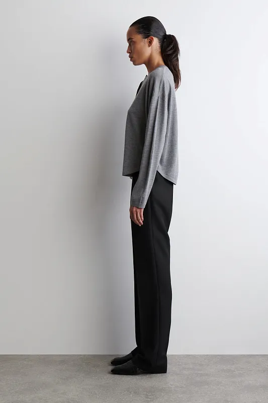 Кардиган из шерсти мериноса с закругленным кроем COS Кардиган из шерсти мериноса с закругленным кроем COS