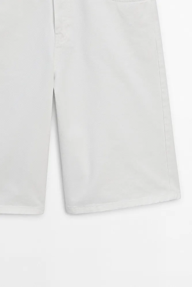 Джинсовые шорты-бермуды MASSIMO DUTTI