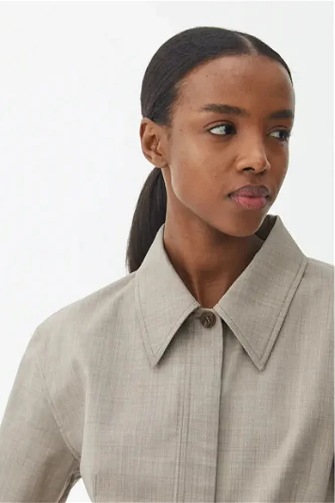 Рубашка из смесовой шерсти ARKET