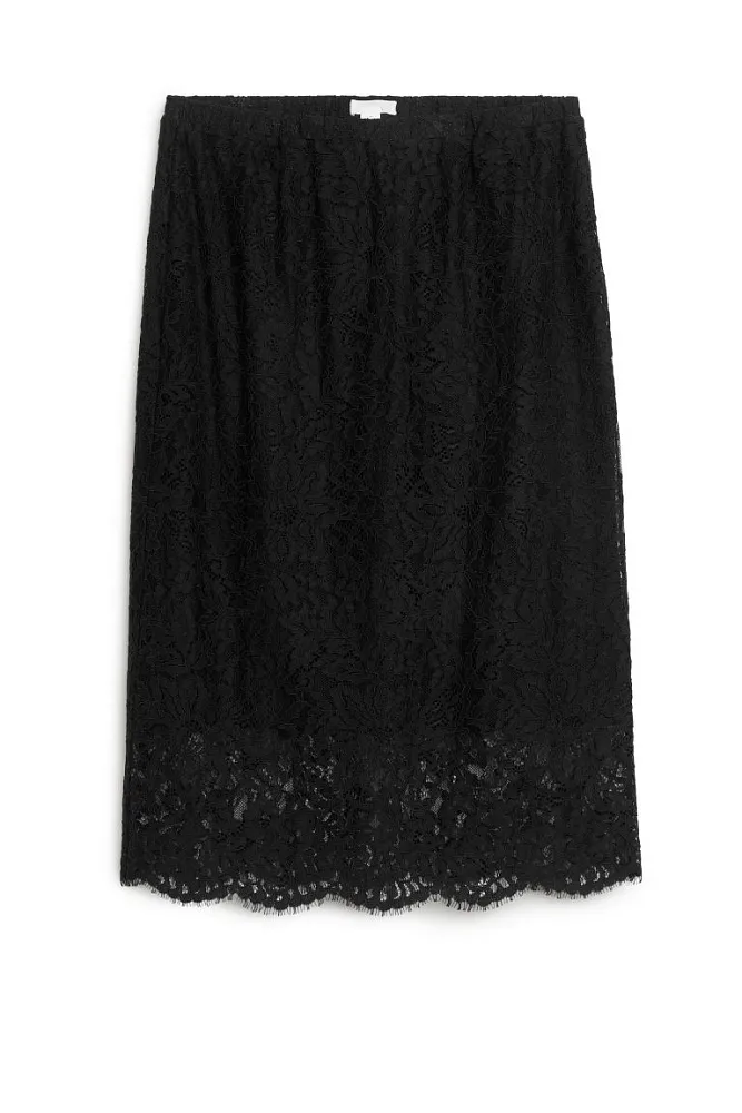 Кружевная юбка миди ARKET