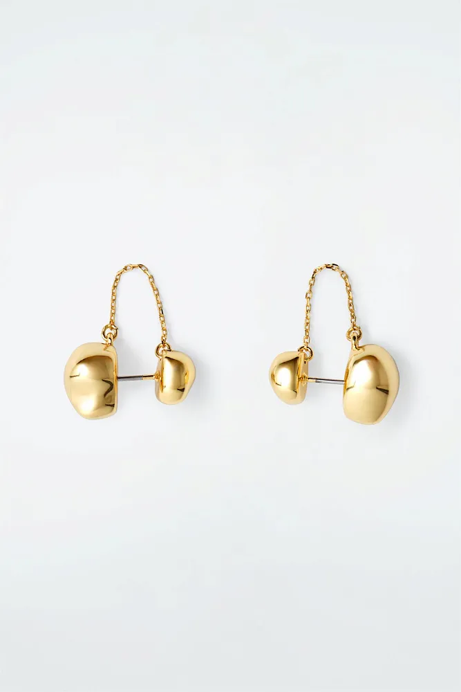 Серьги с цепочками COS