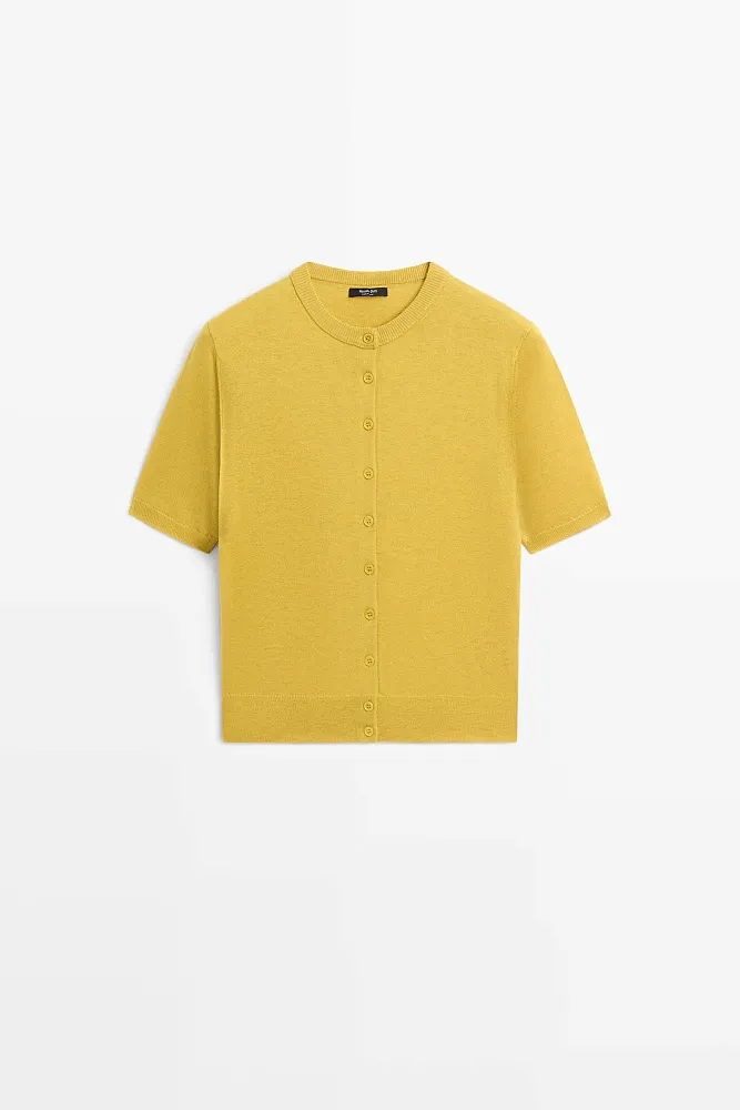 Кардиган с короткими рукавами MASSIMO DUTTI