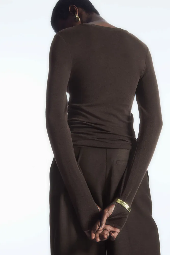 Лонгслив из шерсти мериноса COS