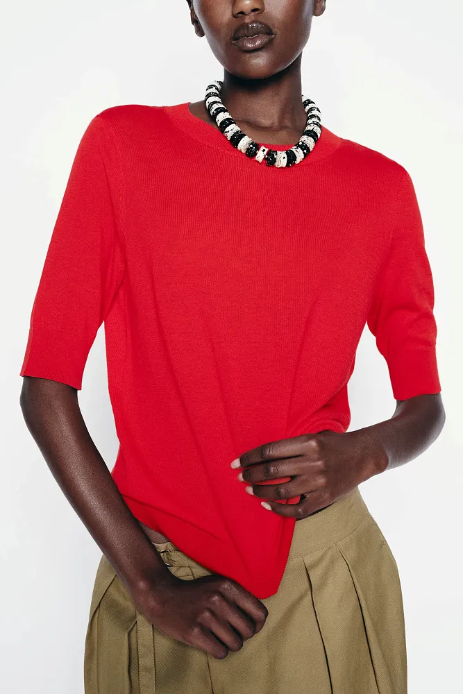 Трикотажный топ ZARA