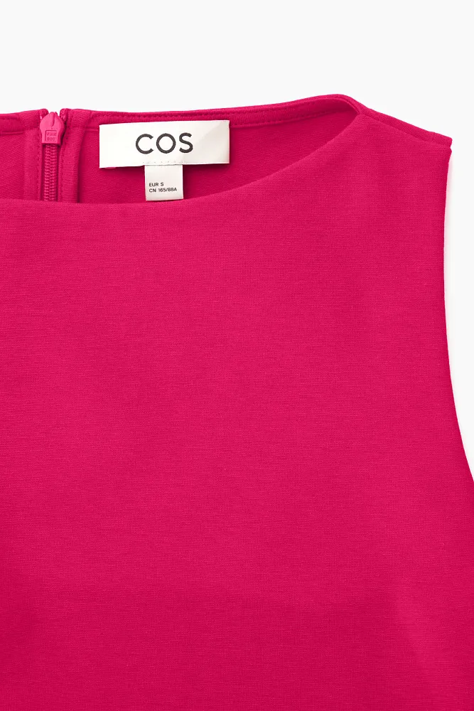 Асимметричное платье миди со сборкой COS