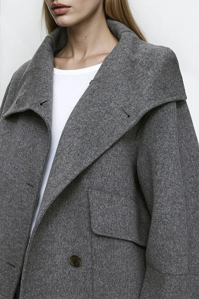 Полупальто из смесовой шерсти ARKET