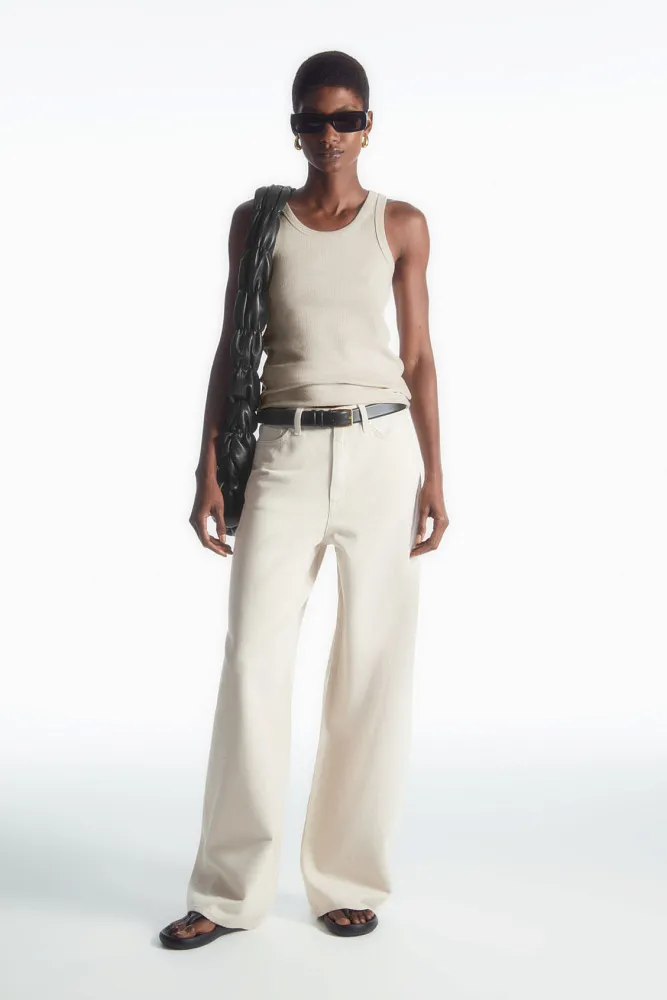 Майка в рубчик COS