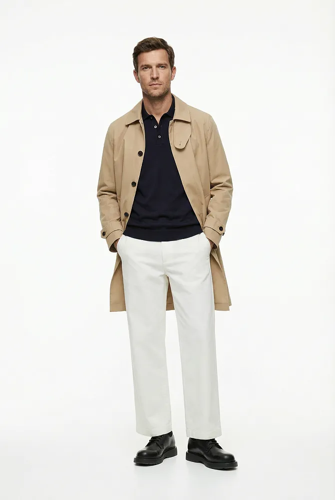 Джемпер-поло из шерсти мериноса ARKET