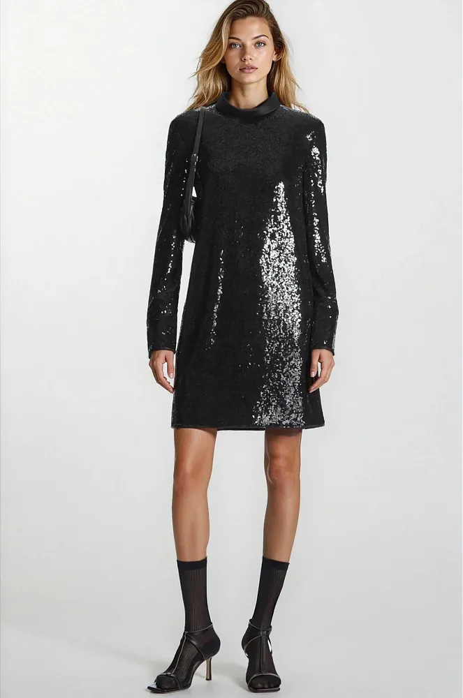Платье-мини с пайетками Платье-мини с пайетками