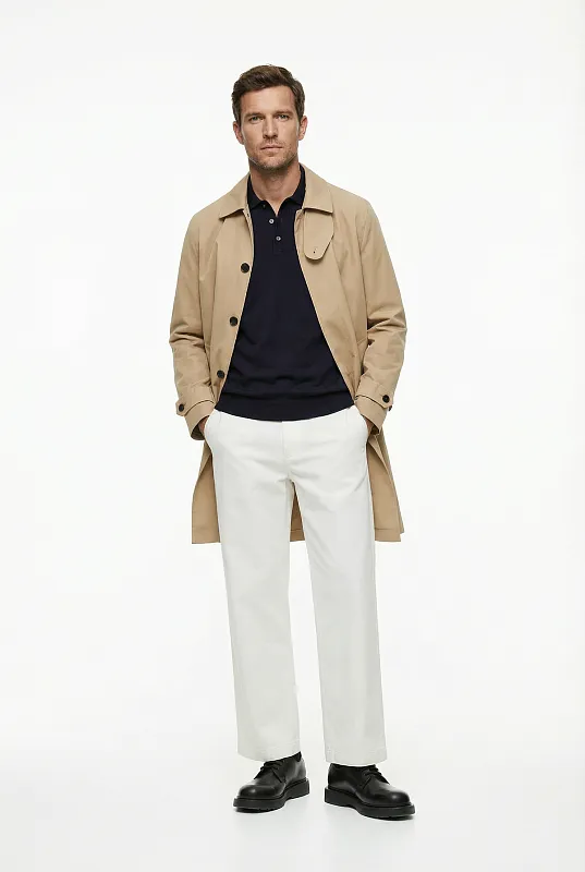 Джемпер-поло из шерсти мериноса ARKET Джемпер-поло из шерсти мериноса ARKET