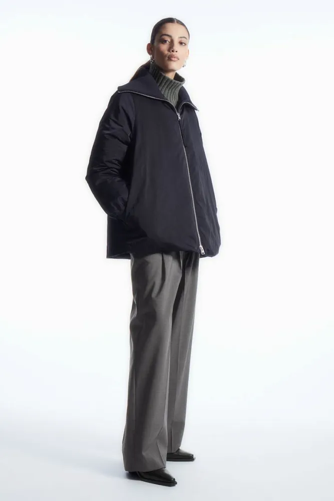 Куртка с ребристым воротником COS