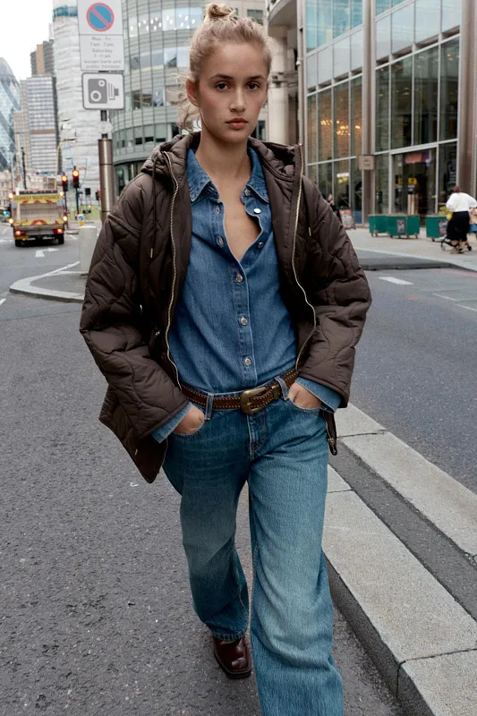 Водоотталкивающая стеганая куртка Водоотталкивающая стеганая куртка