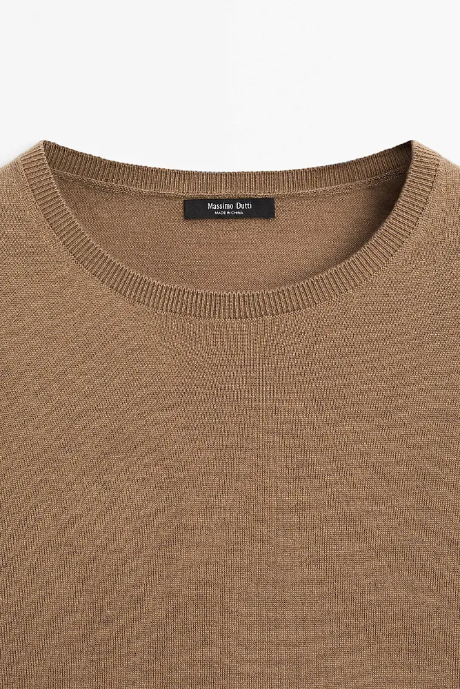 Джемпер из смесовой шерсти MASSIMO DUTTI