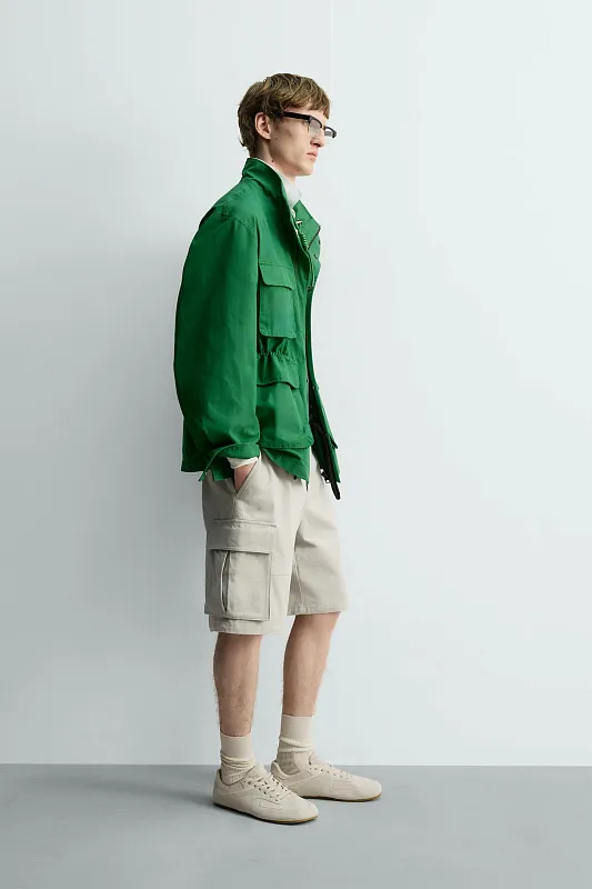 Куртка свободного кроя с карманами ZARA Куртка свободного кроя с карманами ZARA