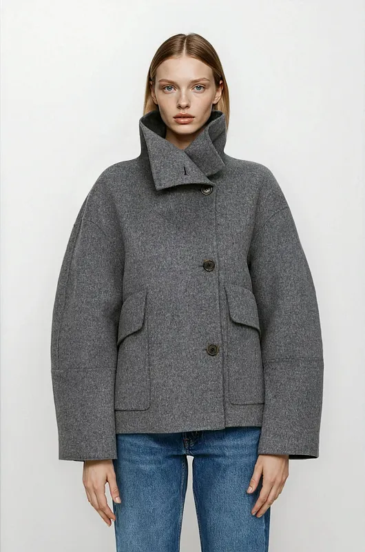 Полупальто из смесовой шерсти ARKET Полупальто из смесовой шерсти ARKET