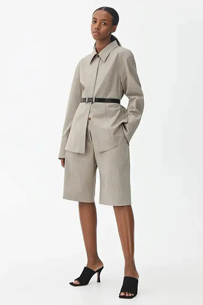 Рубашка из смесовой шерсти ARKET