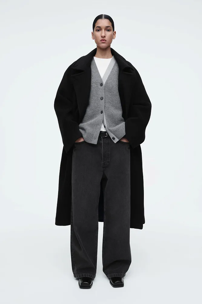 Кардиган из шерсти с v-образным вырезом COS