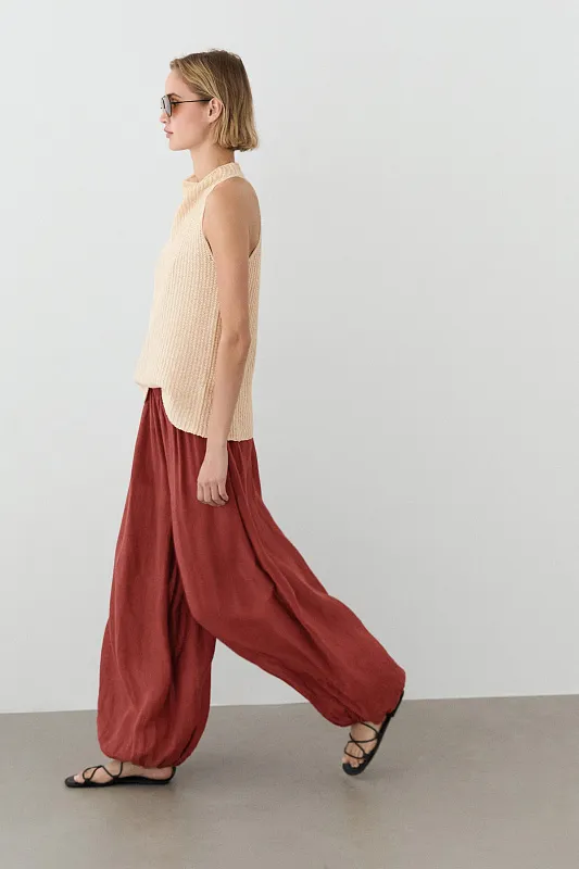 Свободные брюки-саруэль MASSIMO DUTTI Свободные брюки-саруэль MASSIMO DUTTI