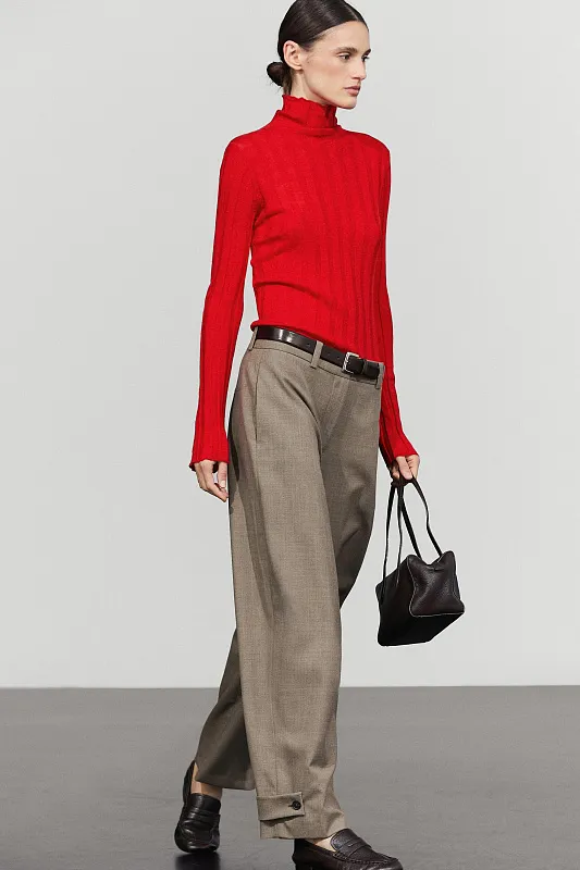 Брюки из 100% шерсти MASSIMO DUTTI Брюки из 100% шерсти MASSIMO DUTTI