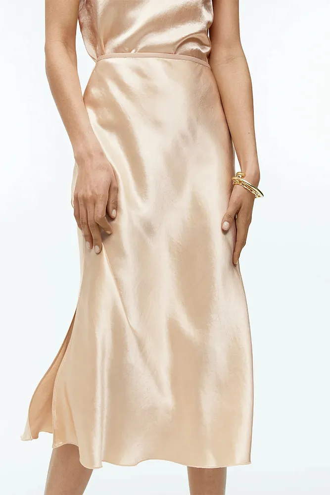 Атласная юбка ARKET