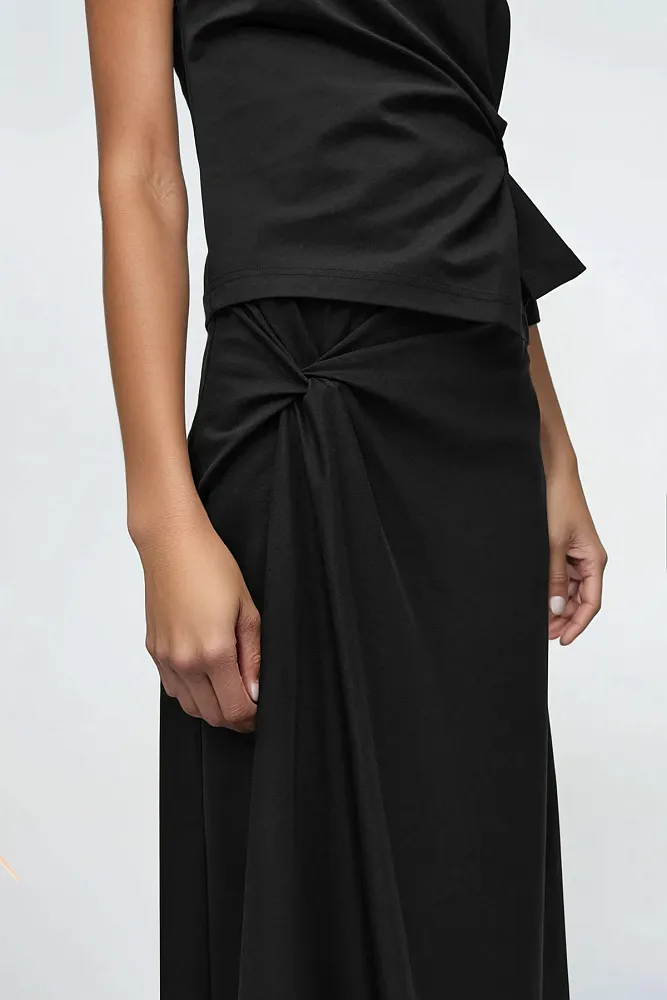 Юбка-миди с кручеными деталями COS