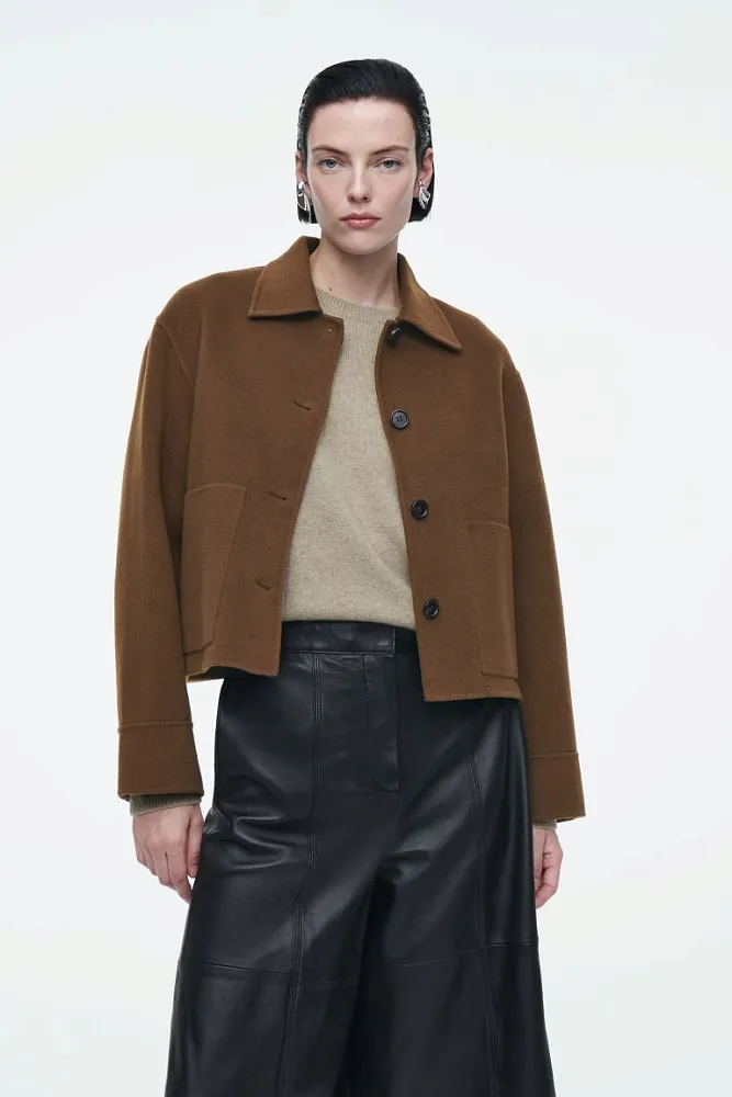 Свободная шерстяная куртка Свободная шерстяная куртка