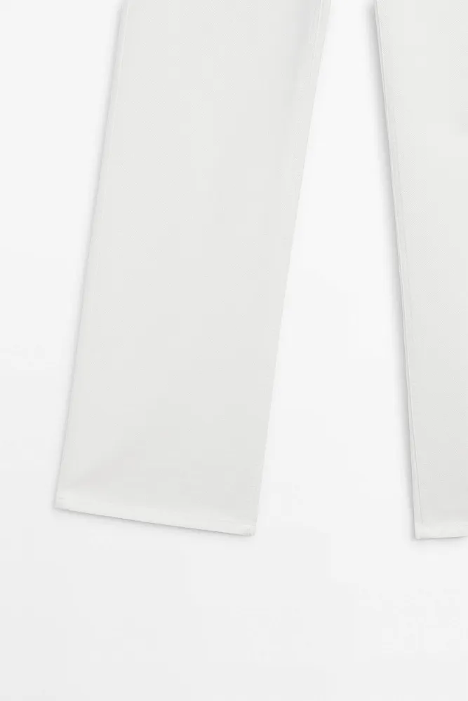 Широкие джинсы с высокой посадкой MASSIMO DUTTI