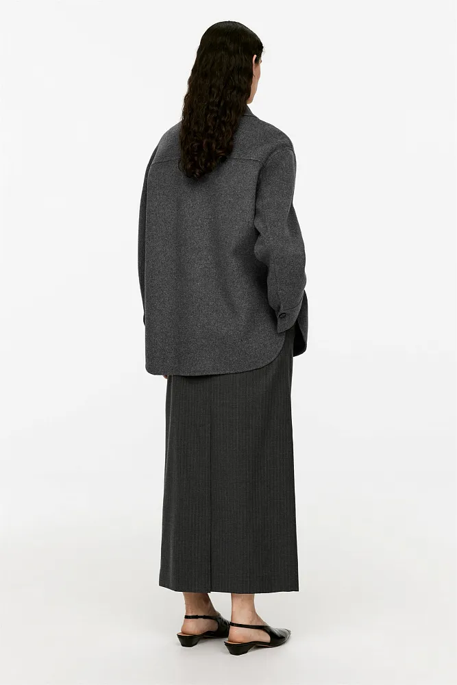 Рубашка из смесовой шерсти ARKET