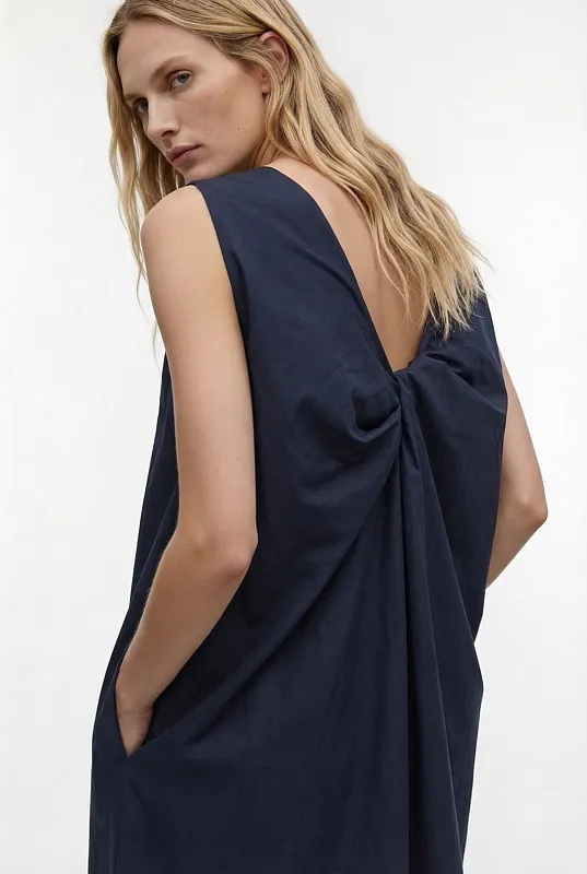 Платье из хлопка с перекрученной спинкой COS Платье из хлопка с перекрученной спинкой COS