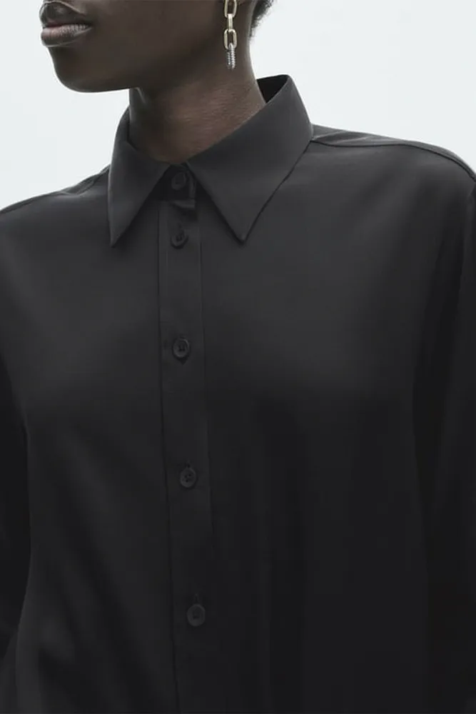 Атласная рубашка MASSIMO DUTTI